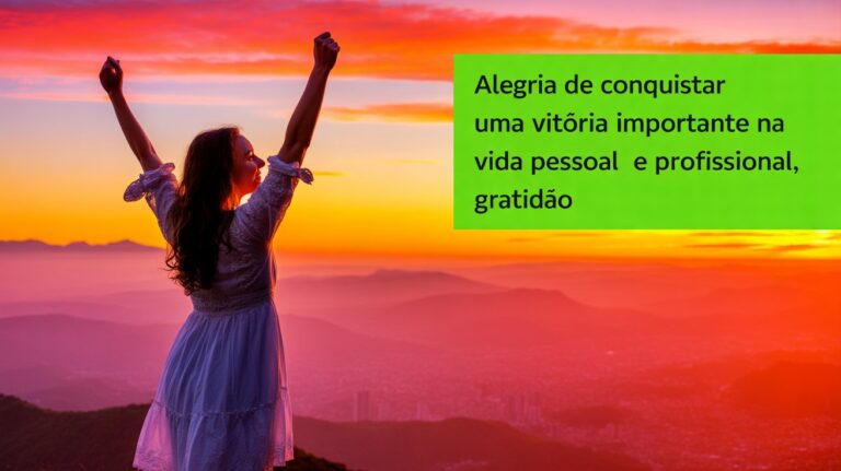 Alegria em conquistar