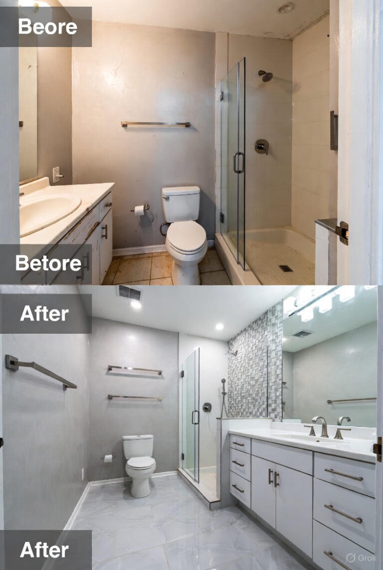 Rreforma de banheiro antes e depois