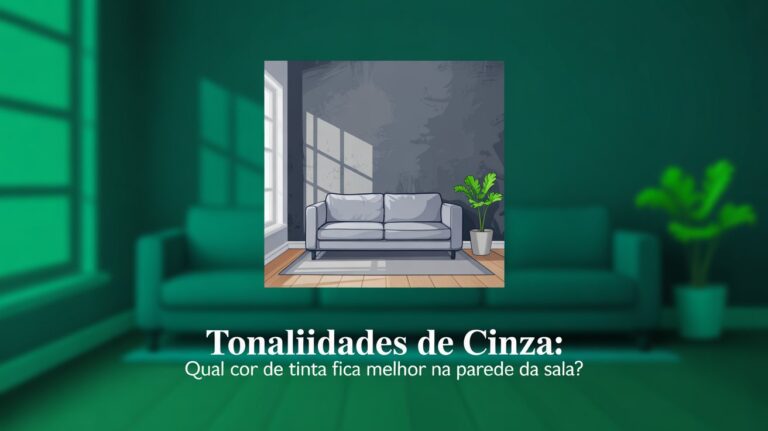 Cor cinza na sala